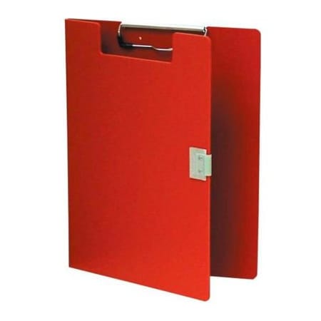 Omnimed Omnimed Standard Covered Poly Clipboard, 10"W x 13"H, Red 205103-RD